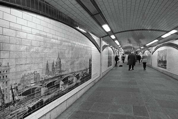 London Art Print featuring the photograph Blackfriars Bridge Underpass on The South Bank London by Gill Billington