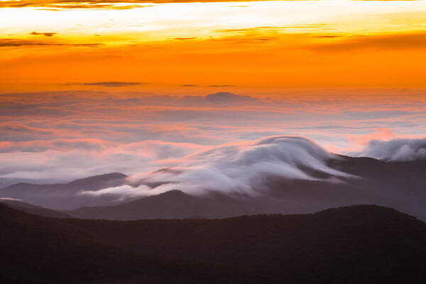Photography Art Print featuring the photograph Blue Ridge Valley Of Clouds by Serge Skiba