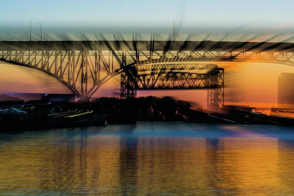 Motion Art Print featuring the photograph Bridge Motion by Stewart Helberg