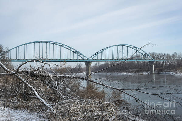 Bridge Art Print featuring the photograph Bridge over Missouri River by Imagery by Charly