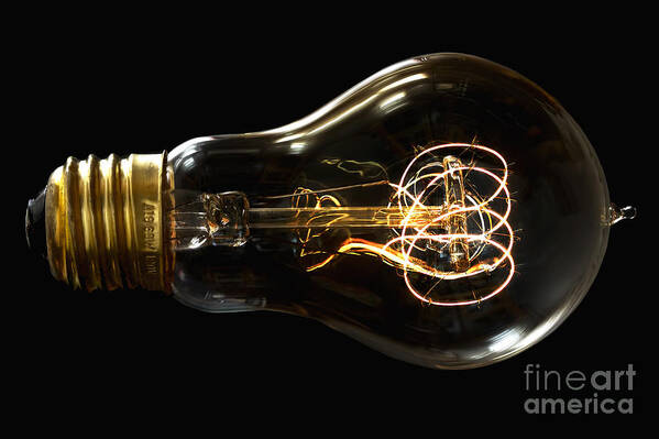 Bulb Art Print featuring the photograph Bright Idea by Mark Miller