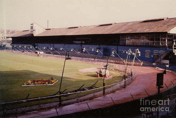  Art Print featuring the photograph Bristol Rovers - Eastville Stadium - South Stand 2 - 1970s by Legendary Football Grounds