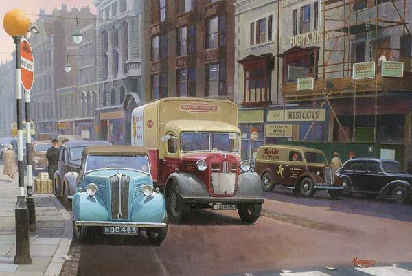 Commission A Painting Art Print featuring the painting British Railways Austin K2 by Mike Jeffries