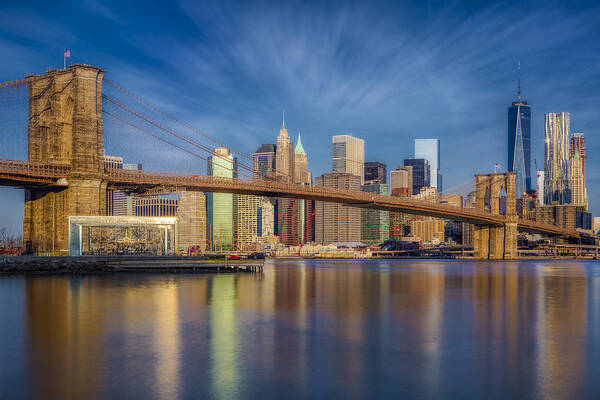 Brooklyn Bridge Art Print featuring the photograph Brooklyn Bridge From Dumbo by Susan Candelario