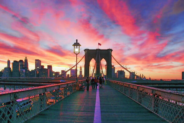 Brooklyn Art Print featuring the photograph Brooklyn Sunset by Rick Berk