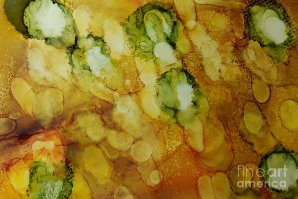 Alcohol Art Print featuring the painting Brussel Sprouts by Terri Mills