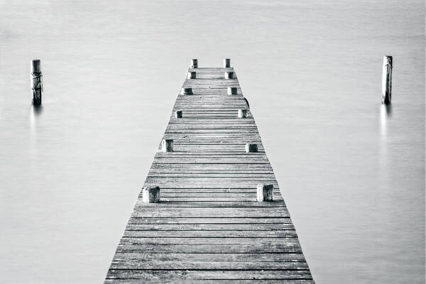 Jetty Art Print featuring the photograph Calm by Catherine Reading