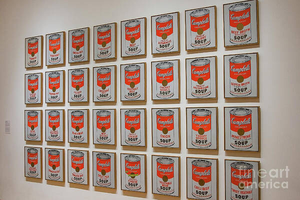 Museum Art Print featuring the photograph Campbell soup by Warhol by Patricia Hofmeester