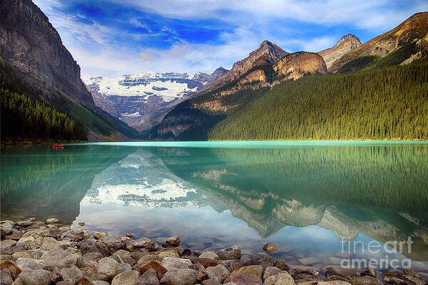 Lake Louise Art Print featuring the photograph Canadian Diamond in Wilderness by Teresa Zieba