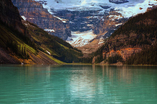 Lake Art Print featuring the photograph Canadian Rockies In Alberta, Canada by Maria Angelica Maira