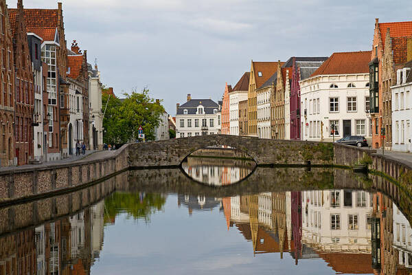 Canal Art Print featuring the photograph Canal reflections by David Freuthal
