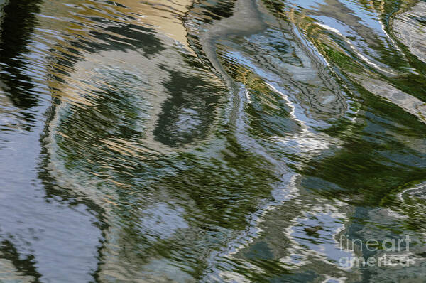 Water Art Print featuring the photograph Canal Ripples 2 by Werner Padarin