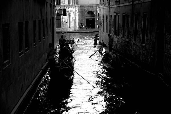 Venice Art Print featuring the photograph Canals in Venice by Christopher Maxum