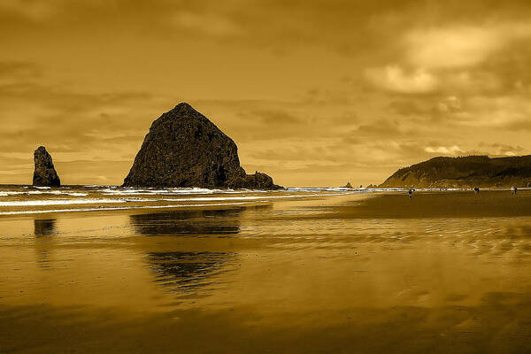 Cannon Beach Art Print featuring the photograph Cannon Beach Oregon by David Patterson