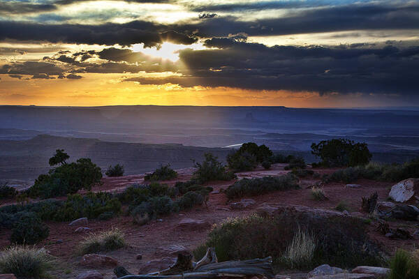 Utah Art Print featuring the photograph Canyonlands Sunset by James Garrison