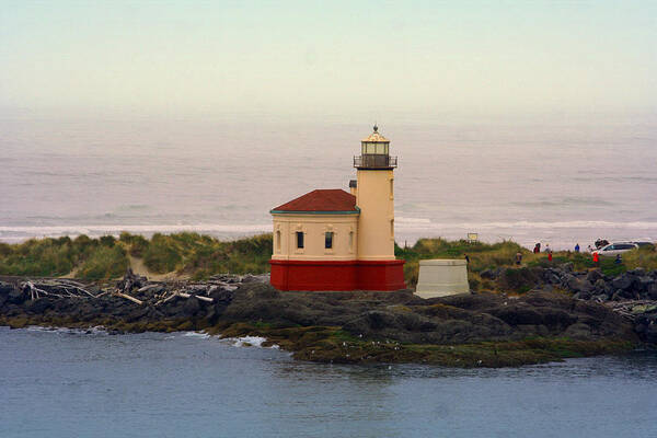 Lighthouses Art Print featuring the photograph Cape Blanco Lighthouse LI 8000 by Mary Gaines