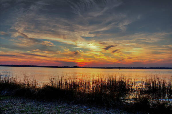  Art Print featuring the photograph Cape Fear Sunset Return by Phil Mancuso