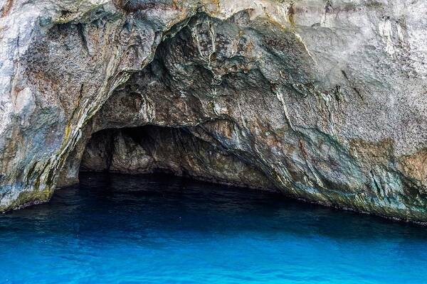 Italy Art Print featuring the photograph Capri Grotto by Marilyn Burton