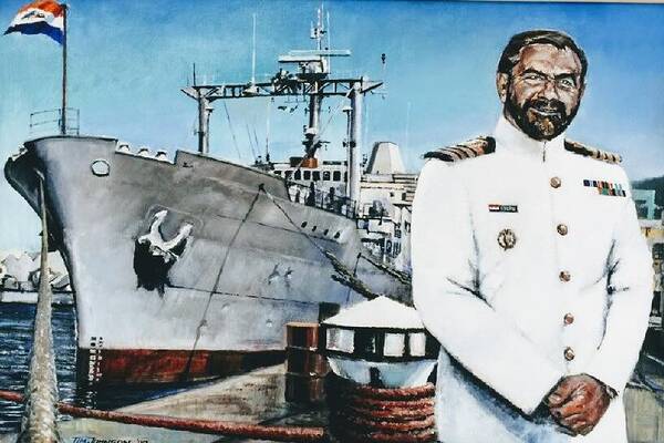 Sas Tafelberg Art Print featuring the painting Capt Eric Green by Tim Johnson