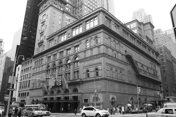 Carnegie Hall Art Print featuring the photograph Carnegie Hall by Christopher J Kirby