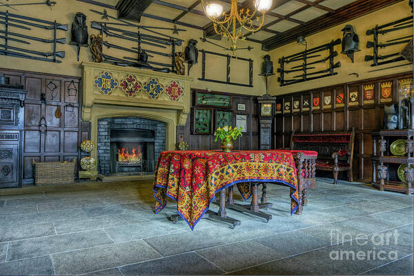 Castle Art Print featuring the photograph Castle Dining Room by Ian Mitchell
