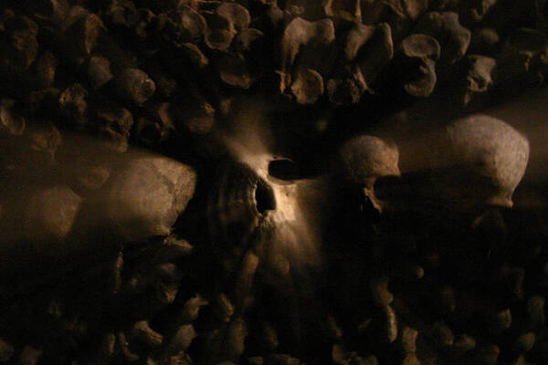 Mcduffieart Art Print featuring the photograph Catacombs - Paria France 3 by Jennifer McDuffie