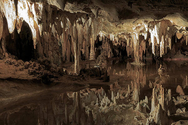 Cavern Art Print featuring the photograph Cavern Reflections by Travis Rogers