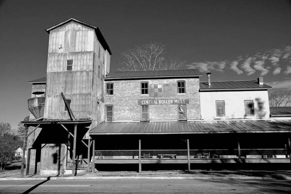  Art Print featuring the photograph Central Roller Mill by Rodney Lee Williams