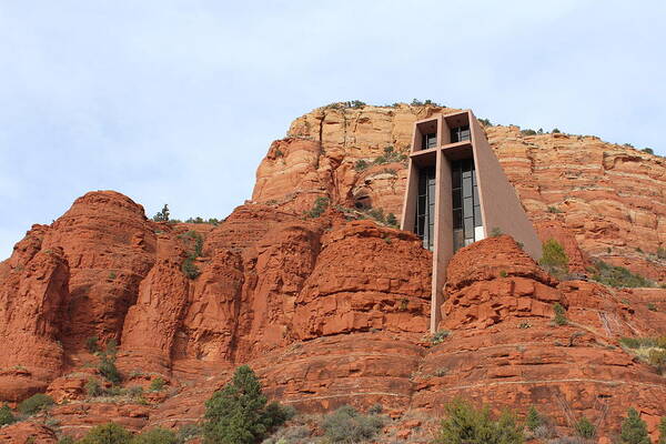 Sedona Art Print featuring the photograph Chapel of the Holy Cross by Samantha Delory