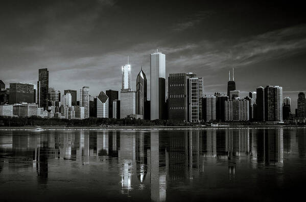 Winterpacht Art Print featuring the photograph Chicago Lake Front by Miguel Winterpacht