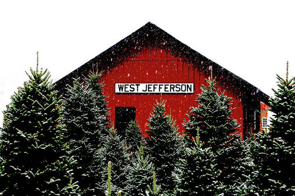 West Jefferson Nc Art Print featuring the photograph Christmas Town by Dale R Carlson