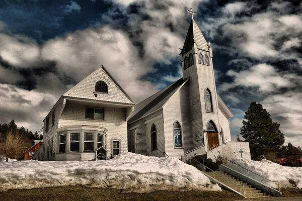 Catholic Church Art Print featuring the photograph Church of the immaculate conception Roslyn WA by Jeff Swan
