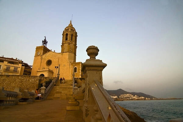 Church Art Print featuring the photograph Church on the Spanish Rivera by Sven Brogren