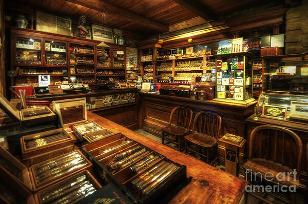 Art Art Print featuring the photograph Cigar Shop by Yhun Suarez