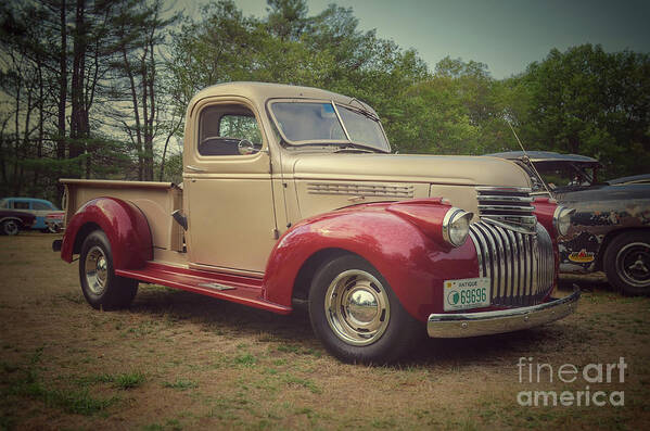 Cars Art Print featuring the photograph Classic Cars - 1942 Chevy Half-Ton Pickup by Jason Freedman