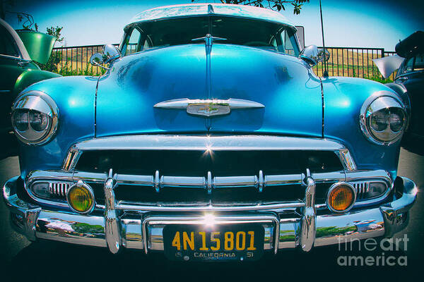 Car Art Print featuring the photograph Classic Chevrolet Bel Air by Mariola Bitner
