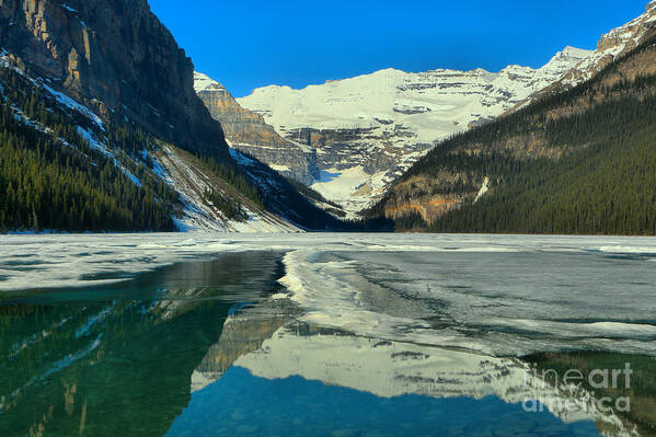 Lake Louise Art Print featuring the photograph Classic Lake Louise Spring View by Adam Jewell