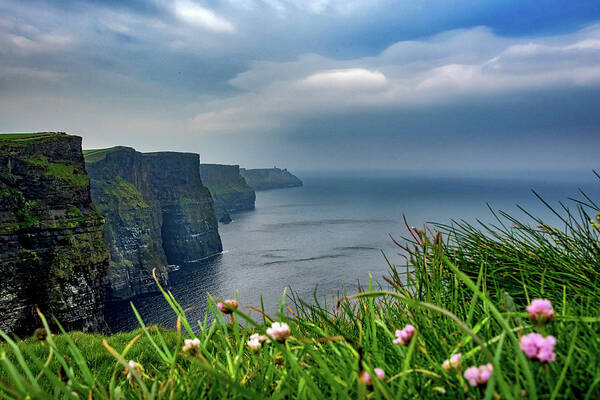 Cliffs Of Moher Art Print featuring the photograph Cliffs of Moher by Mark Llewellyn