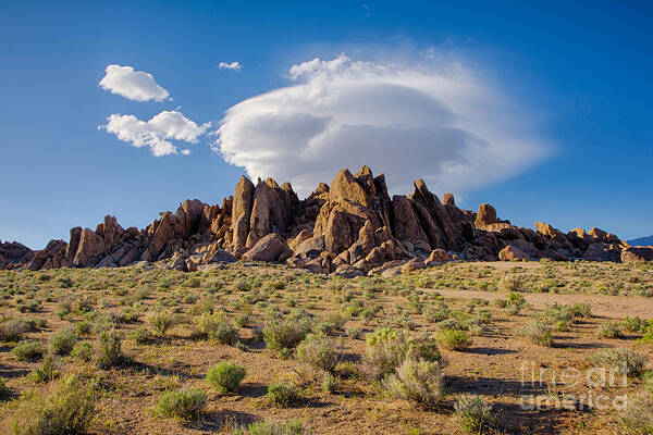 Landscape Art Print featuring the photograph Cloud And Rocks by Mimi Ditchie
