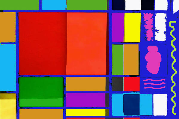 Abstract Art Print featuring the photograph Colorful boxes by Ricardo Dominguez