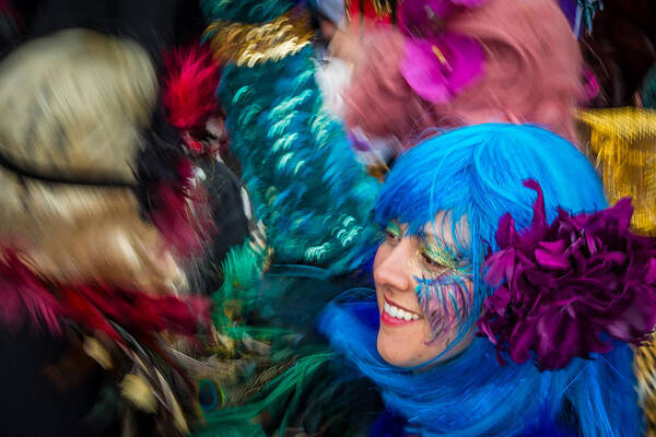 Louissiana Art Print featuring the photograph Colors of Carnival by Thomas Lavoie
