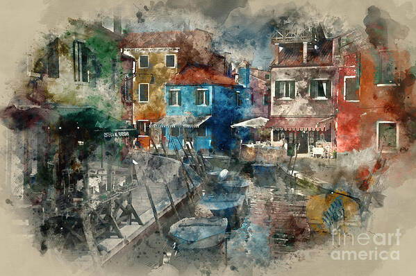 2017 Art Print featuring the photograph Colourful Burano by Jack Torcello