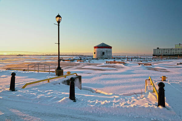 Winter Art Print featuring the photograph Confederation Harbor in Winter by Jim Vance