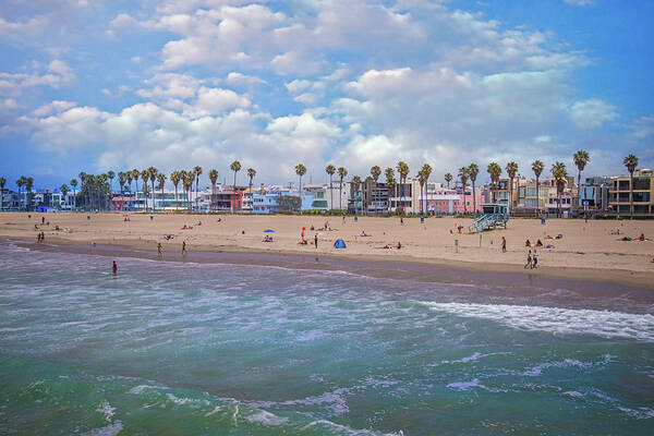 Venice Beach Art Print featuring the photograph Cool Down on the Coast by Lynn Bauer