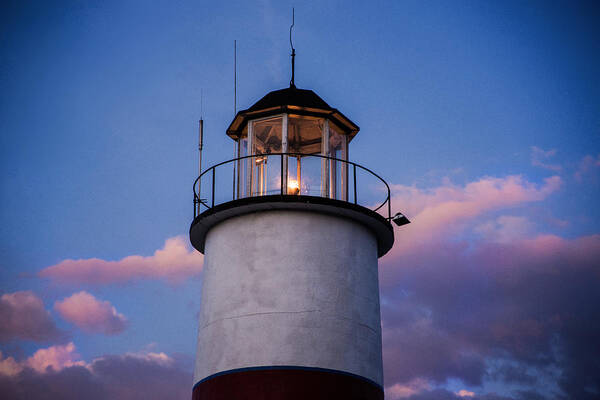 Lighthouse Art Print featuring the photograph Cooperstown Lighthouse by Don Johnson