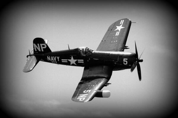 Corsair Art Print featuring the photograph Corsair Flight by Kevin Fortier