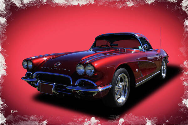 Car Art Print featuring the photograph Corvette 62 by Keith Hawley