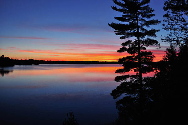 Lake Art Print featuring the photograph Cottage Sunset by Keith Armstrong