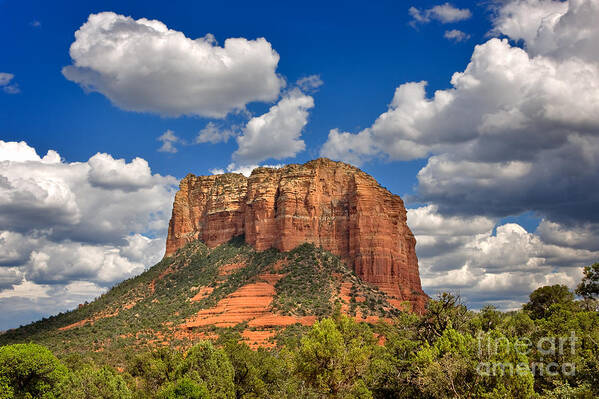 Travel Art Print featuring the photograph Courthouse Butte by Louise Heusinkveld