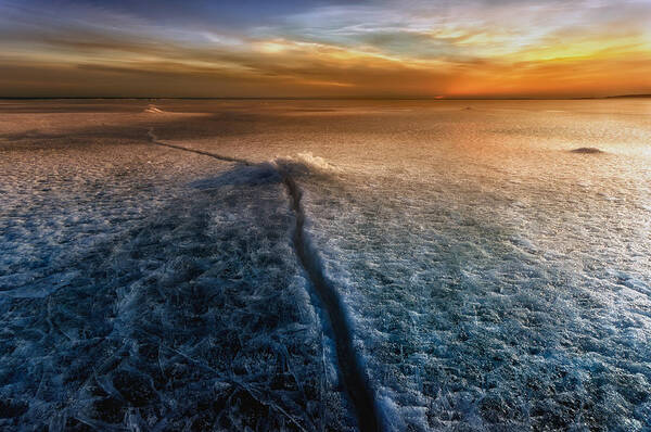 Landscape Art Print featuring the photograph Crack In The World by Piotr Krol (bax)